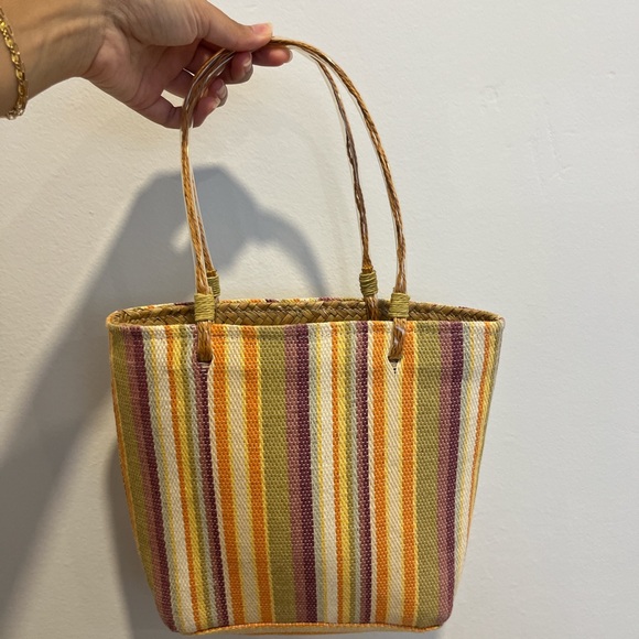 Multicolor Straw Small Bag Purse - Picture 3 of 5
